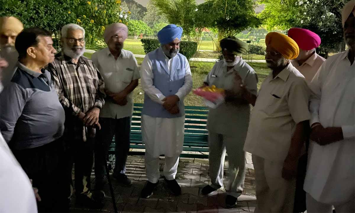 Deputy Mayor Kuljit Singh Bedi was honored for his efforts to build an old age home in Mohali
