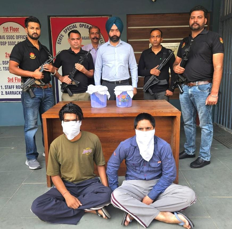 2 more operatives of the gang associated with Canada-based gangster Prince Chauhan of Bambiha gang arrested, Punjab police busted extortion racket, illegal weapons were also recovered