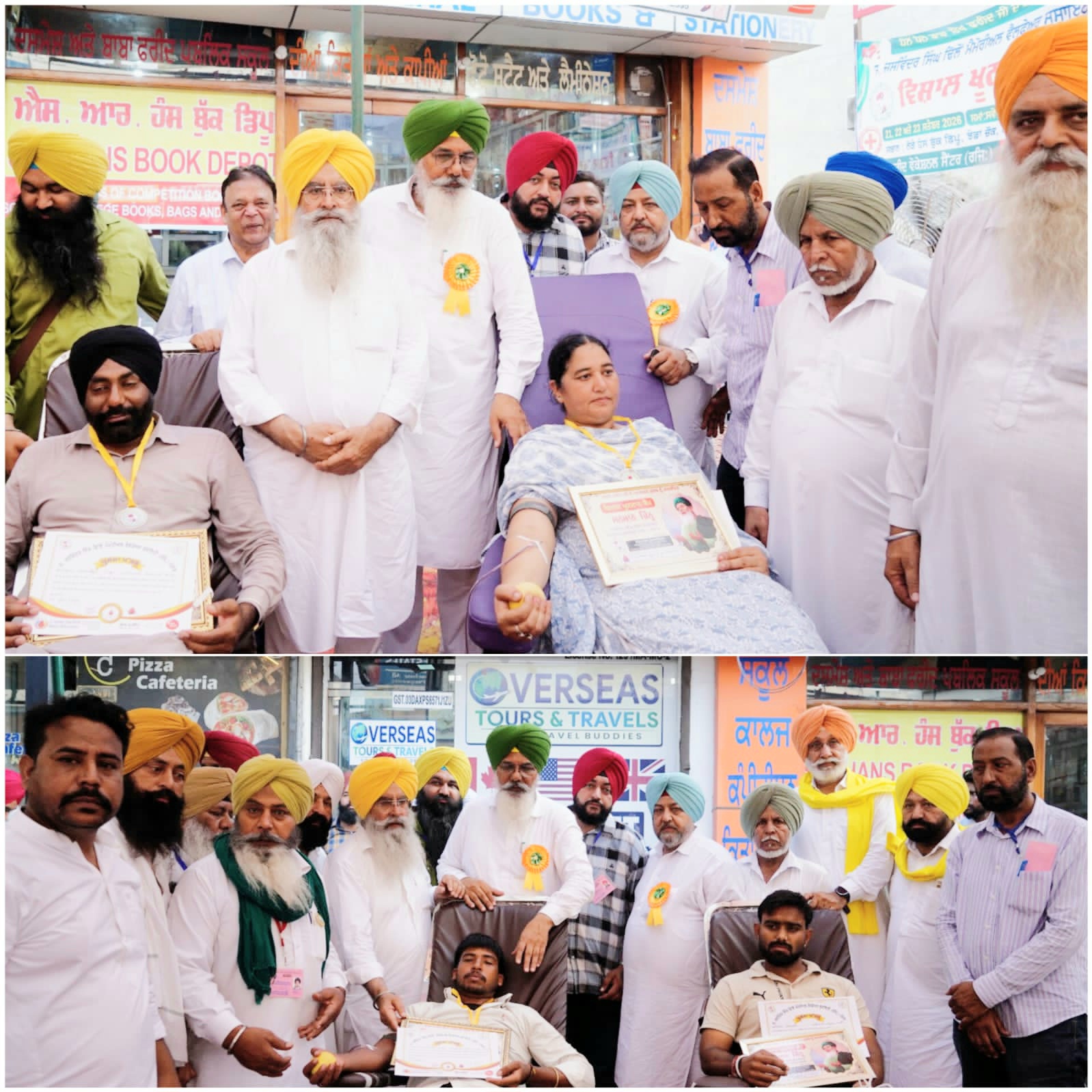 615 Blood Units Collected During Mega Blood Donation Camps Dedicated to Baba Farid Agam Purab — Gurjit Harry Dhillon