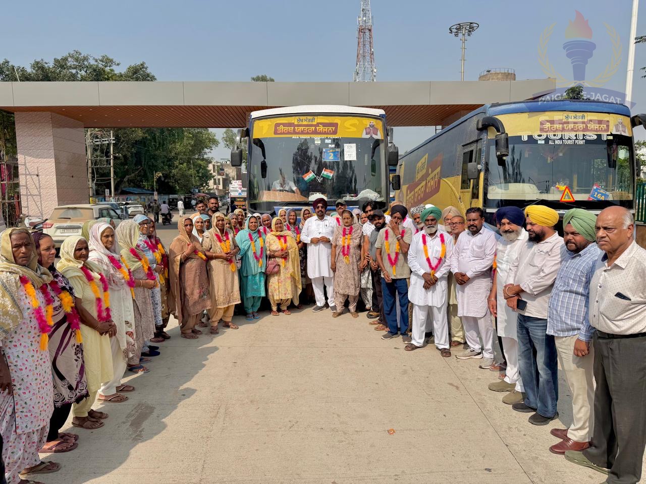 Three Buses Depart from Dera Bassi for Sri Amritsar Sahib Under Chief Minister Pilgrimage Scheme