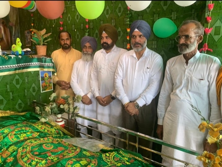 The MLA Dahiya paid homage at the fair of Baba Ghode Pir at village Betu Kadim,