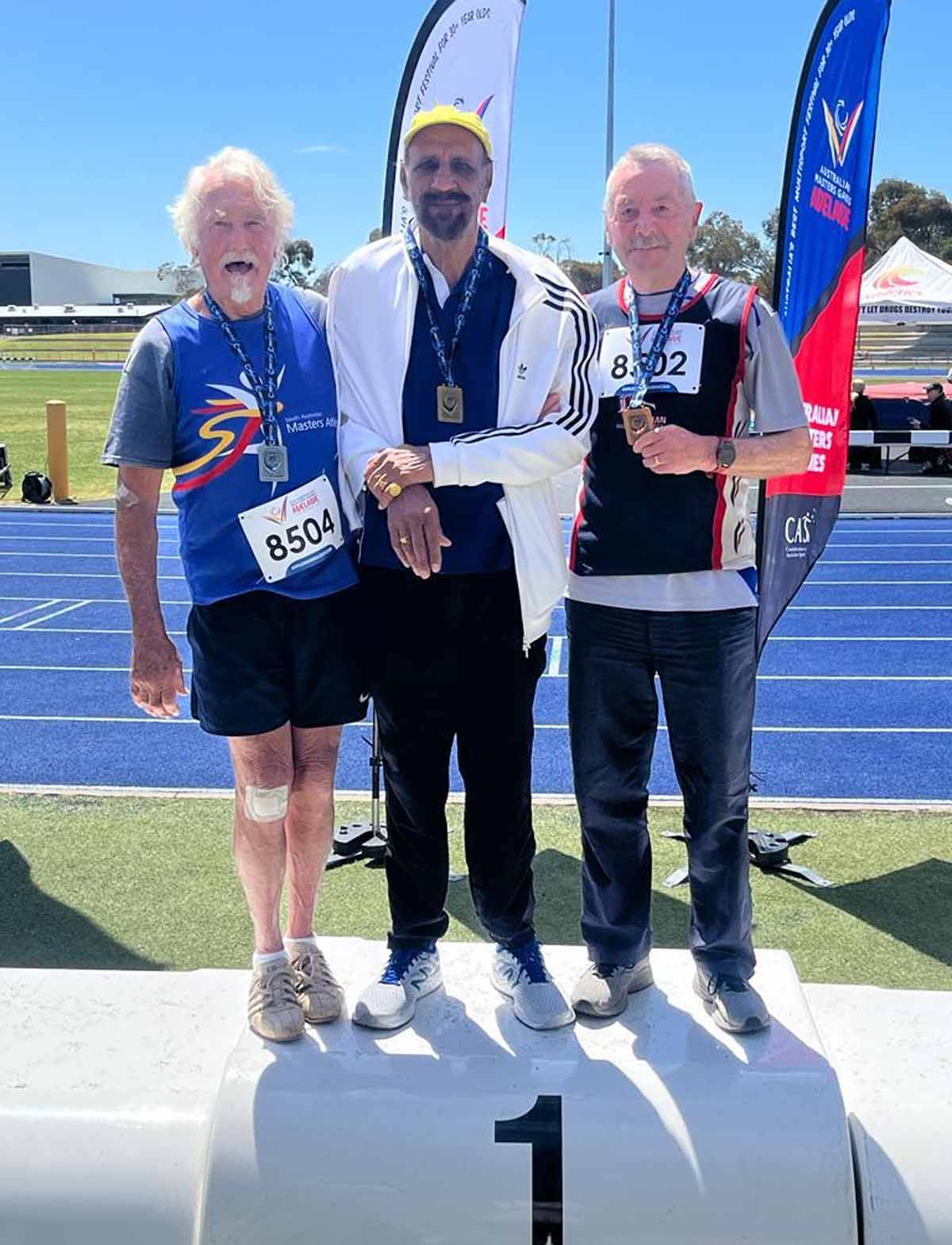 Bakshis Singh Hira won medals in the International Australian Masters Games