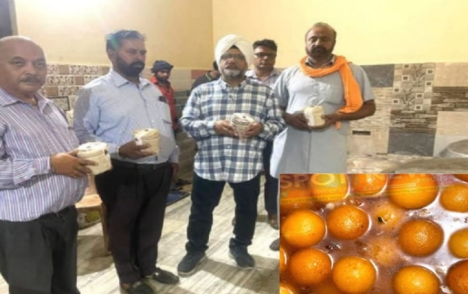 Seven samples filled from famous sweet shops in Mahilpur and Garhshankar sent to the laboratory.