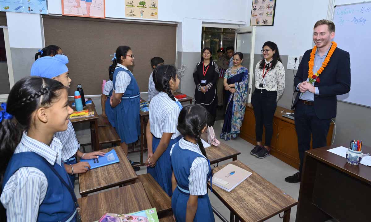 German delegation visited Paragon Senior Secondary School and screened films under 'Science Film Festival' to create 'scientific awareness' among students.