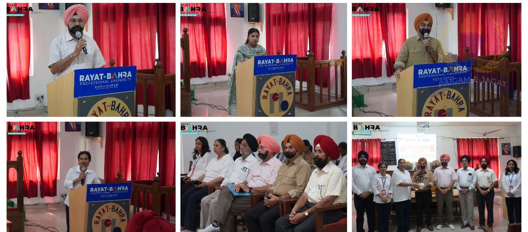 Bhai Kanhaiya Ji Humanitarian Service Pledge Day and Eye Donation Awareness Camp Organised at Rayat Bahra Professional University