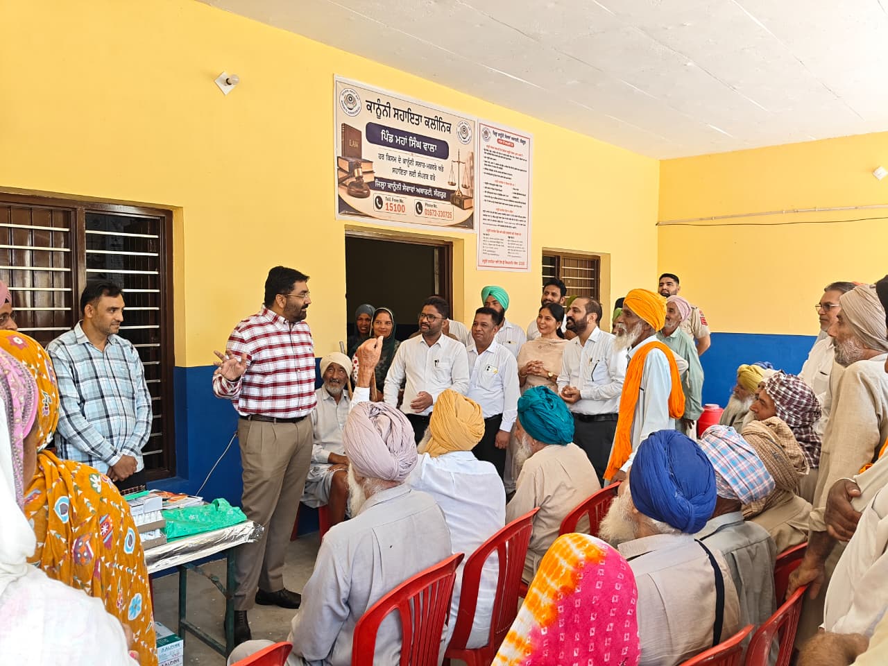 Free medical camp held at village Maha Singh Wala by District Legal Services Authority under massive campaign to implement NALSA schemes