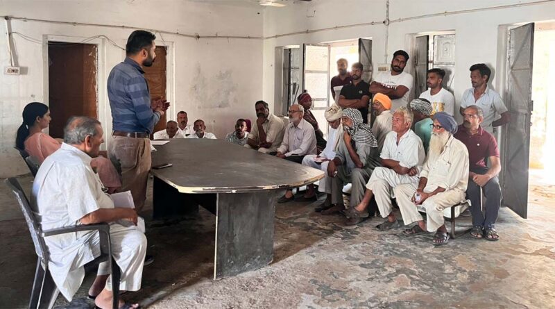 पराली के रखरखाव को लेकर कृषक प्रशिक्षण शिविर का आयोजन किया गया
