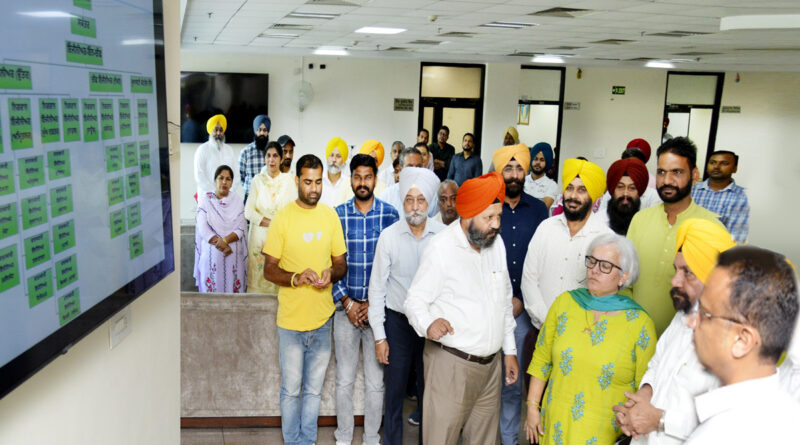 ਪੰਜਾਬ ਮੰਡੀ ਬੋਰਡ ਦੇ ਪਬਲਿਕ ਡਿਸਪਲੇ ਸਿਸਟਮ ਦਾ ਉਦਘਾਟਨ ਕੀਤਾ