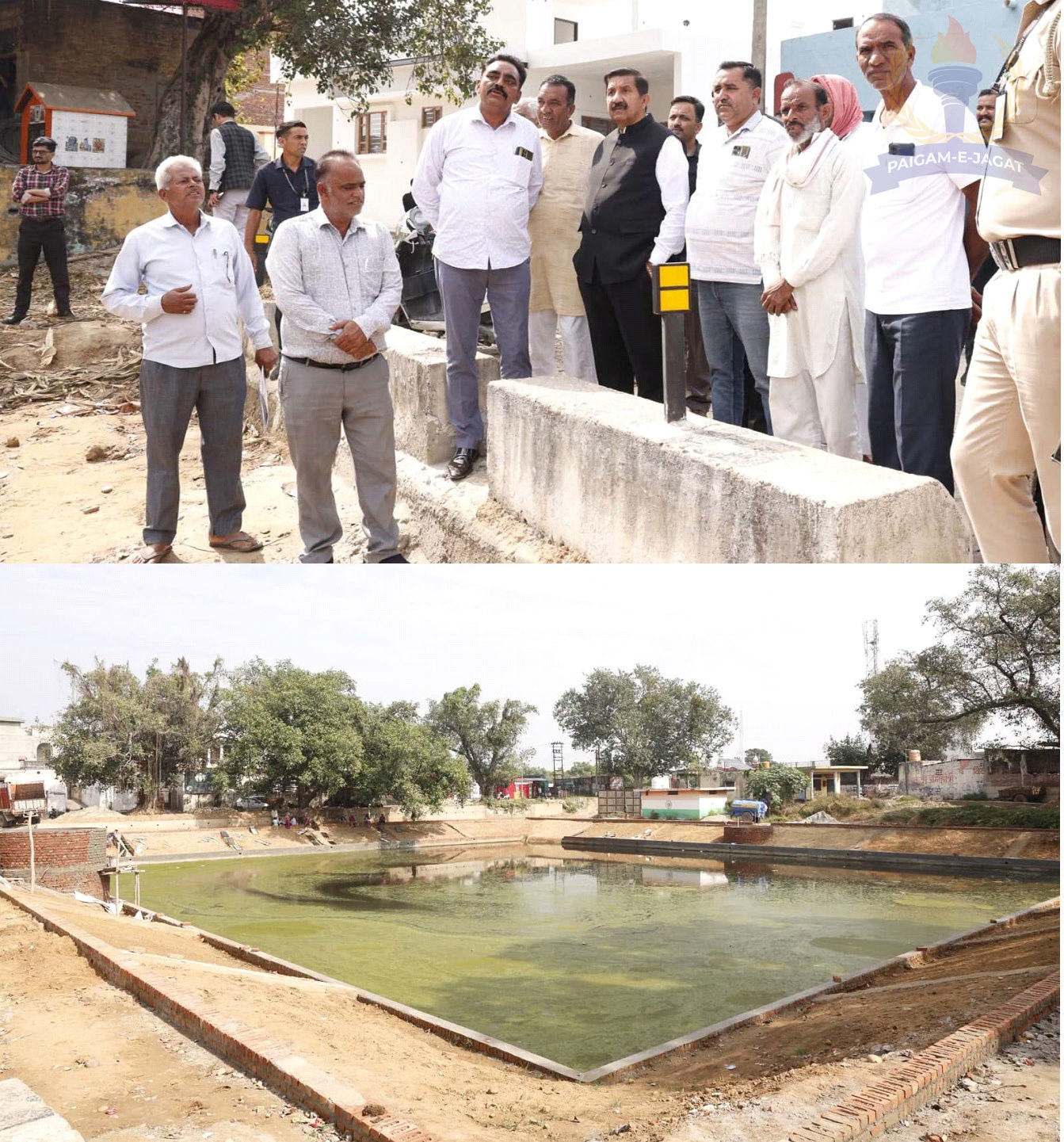 Deputy Chief Minister Mukesh Agnihotri Inspects Pond Under Renovation in Beetan