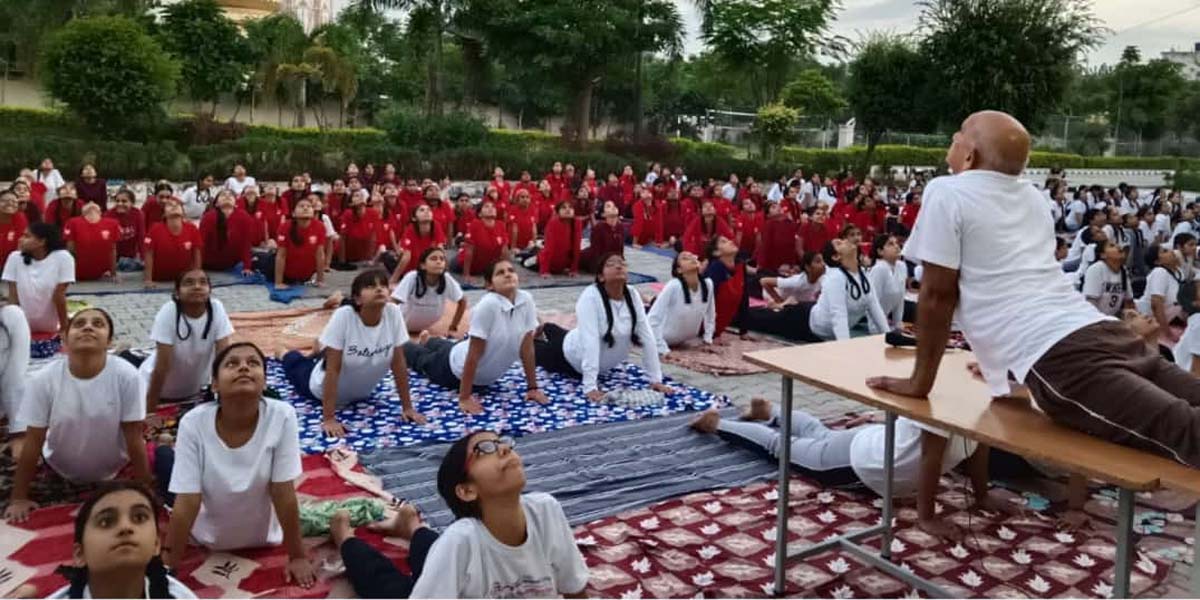Yoga camp continues at Meritorious School