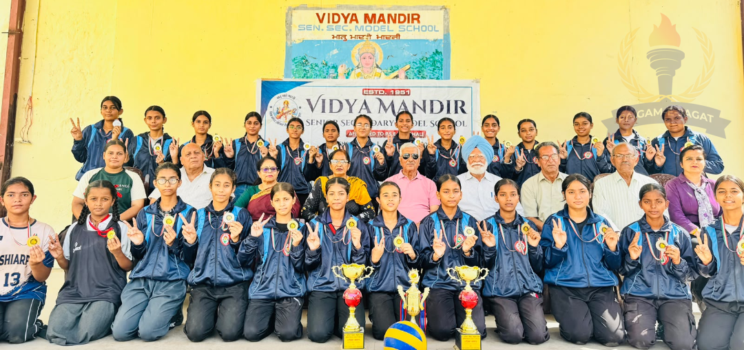 Vidya Mandir School Volleyball Players Excel at District Level