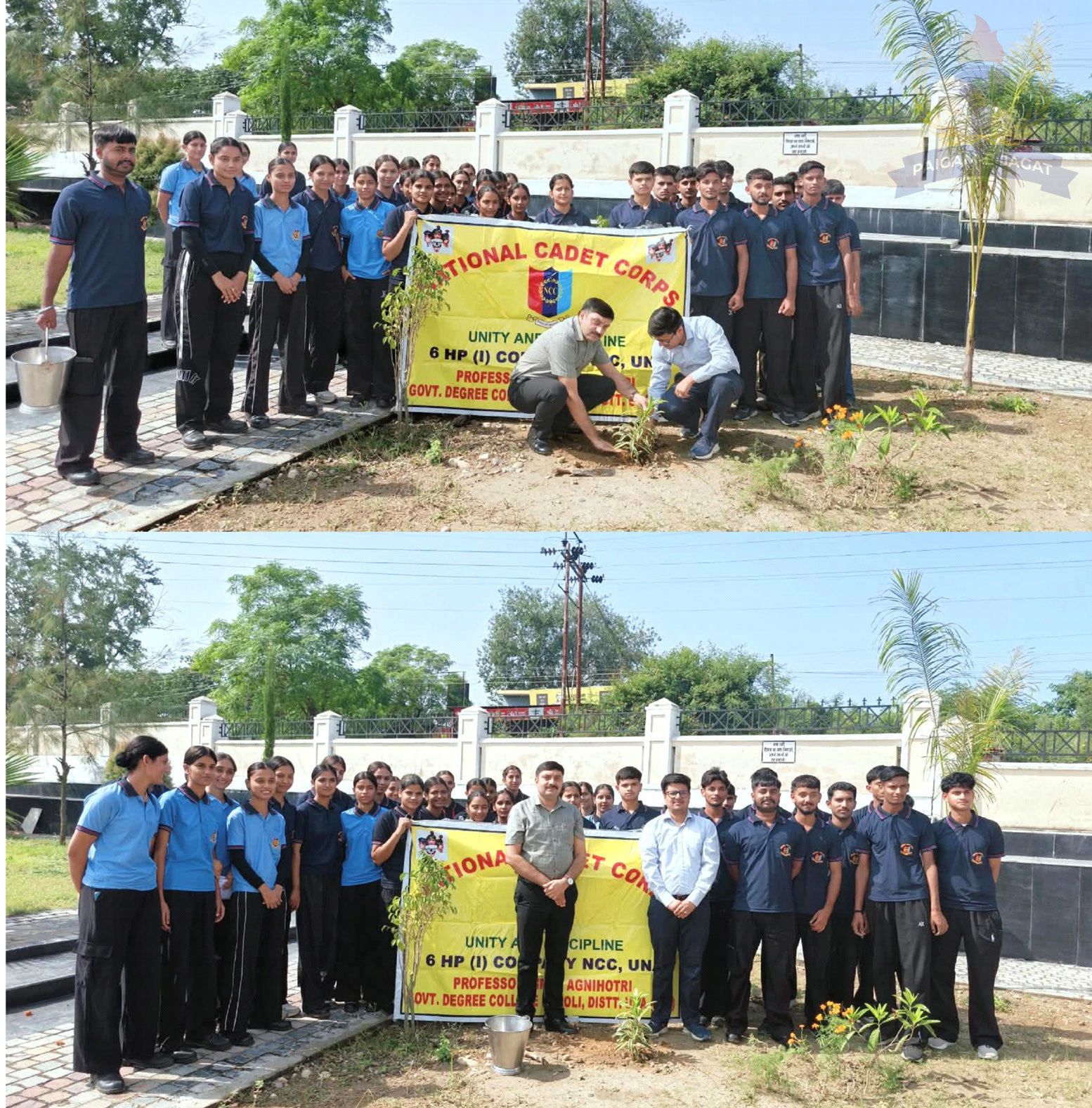 NCC Unit of Professor Simi Agnihotri Government College Haroli Organises Tree Plantation Drive, Strengthens ‘Green India Clean India’ Initiative