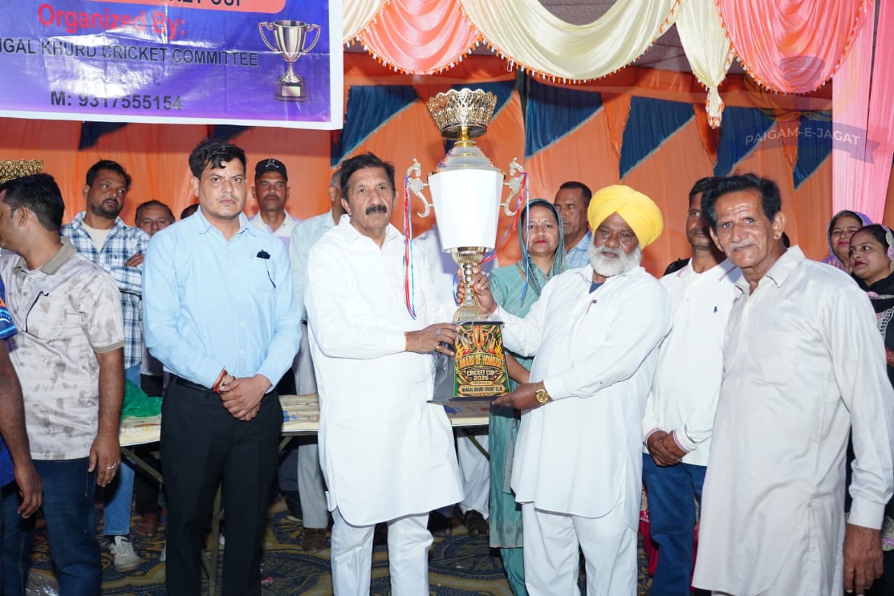 Kokowal Team Wins Nangal Khurd Cricket Cup; Deputy CM Mukesh Agnihotri Announces ₹50 Lakh for Ground Lights