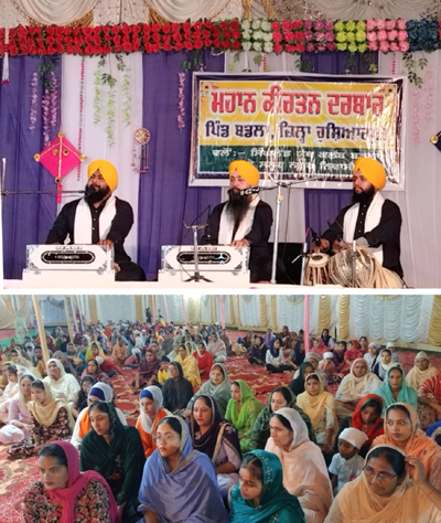 Annual 12th Mahan Kirtan Durbar held at village Badla dedicated to the memory of all martyrs of Sikh panth.