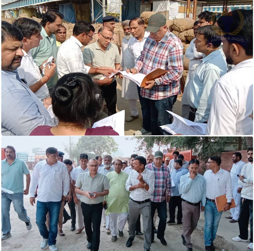 Deputy Commissioner Dr. Vivek Bharti Inspects Ratia Grain Market