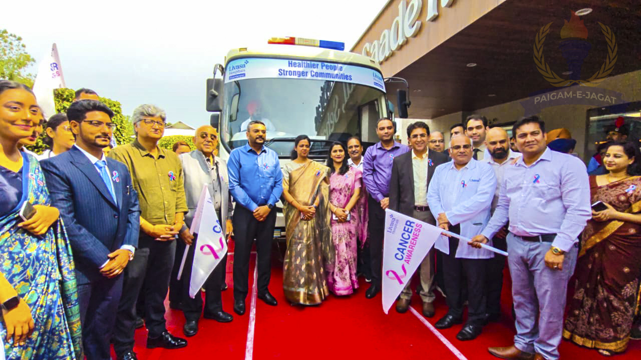 DC Flags Off Livasa Hospital Hoshiarpur’s Mobile Cancer Screening Bus