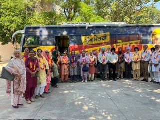 Three Buses from Mohali Assembly Constituency Depart for Sri Amritsar Sahib Under Chief Minister’s Pilgrimage Scheme Under MLA Kulwant Singh’s Supervision