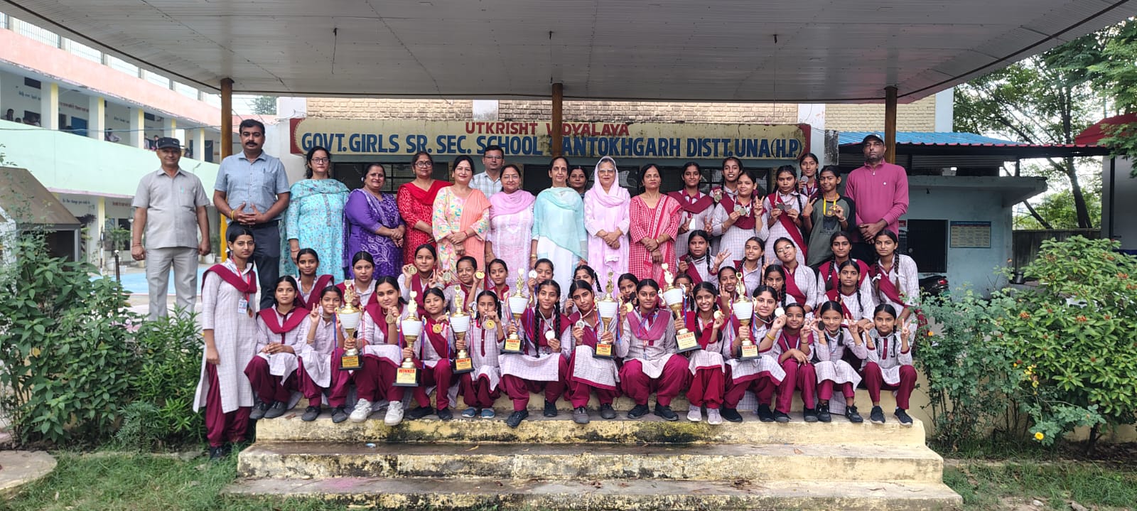 Government Girls Senior Secondary School, Santoshgarh Students Excel in Zonal and District-Level Sports