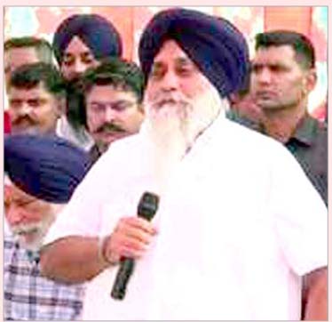 SYL case: Sukhbir Badal reached Kapuri, said; Lands in your name, start farming