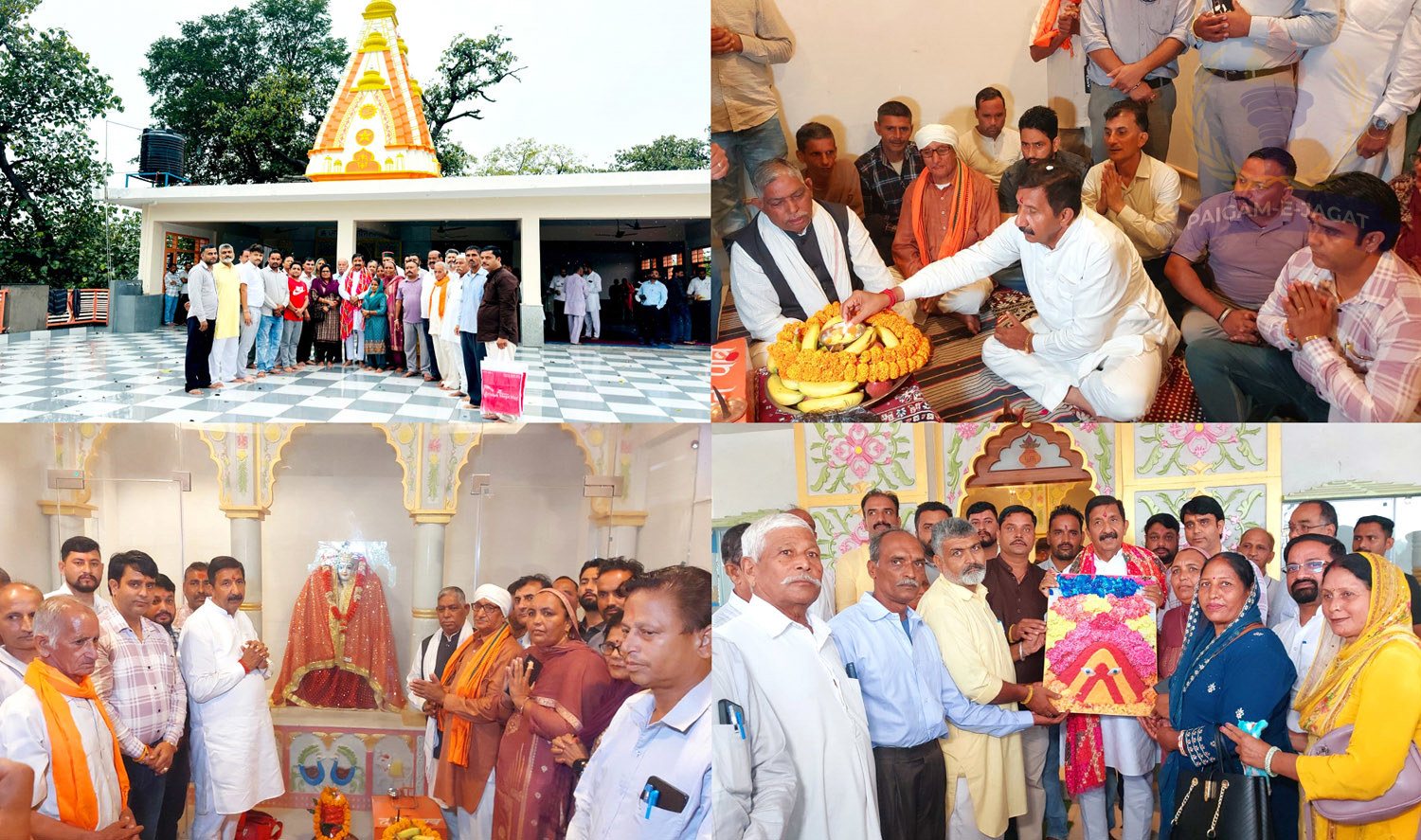 Deputy Chief Minister Mukesh Agnihotri Kindles the First Jyoti at Sheetla Mata Temple in Ispur