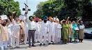 People mobilized against the property tax numbers in village Kumbhara by the municipal corporation and raised slogans against the municipal corporation and the AAP government.