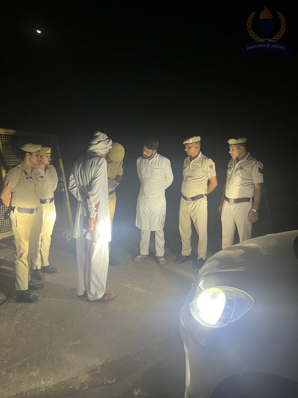 Hansi Police Keep Vigil on Roads Throughout the Night, Check 648 Vehicles and Issue 132 Challans