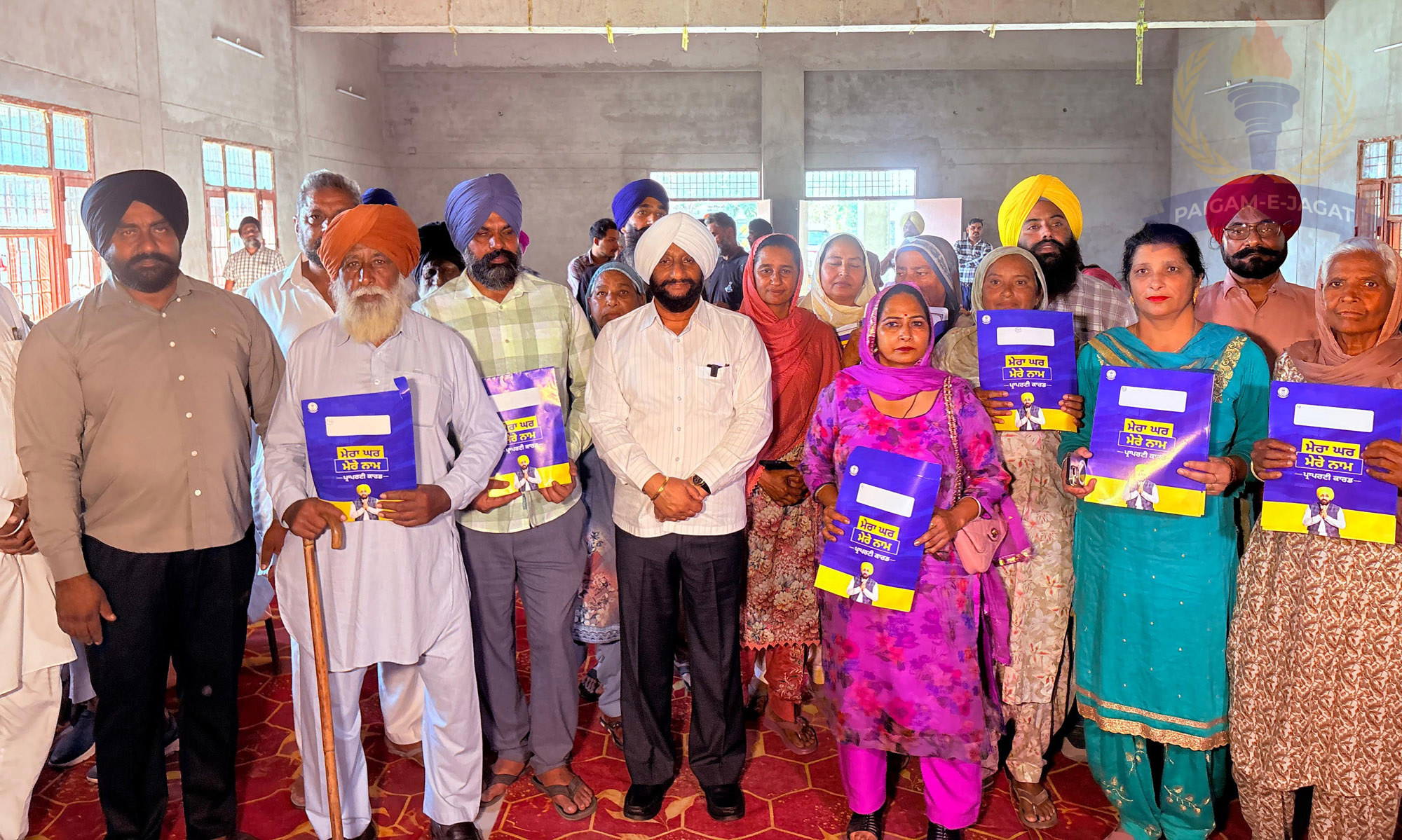 MLA Kulwant Singh Distributes Property Cards to 76 Families in Midde Majra Under ‘Mera Ghar Mere Naam’ Scheme