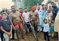 Wrestling fair was organized at the place of Guga Jahar Peer in Basti Sahsia Denowal Khurd.