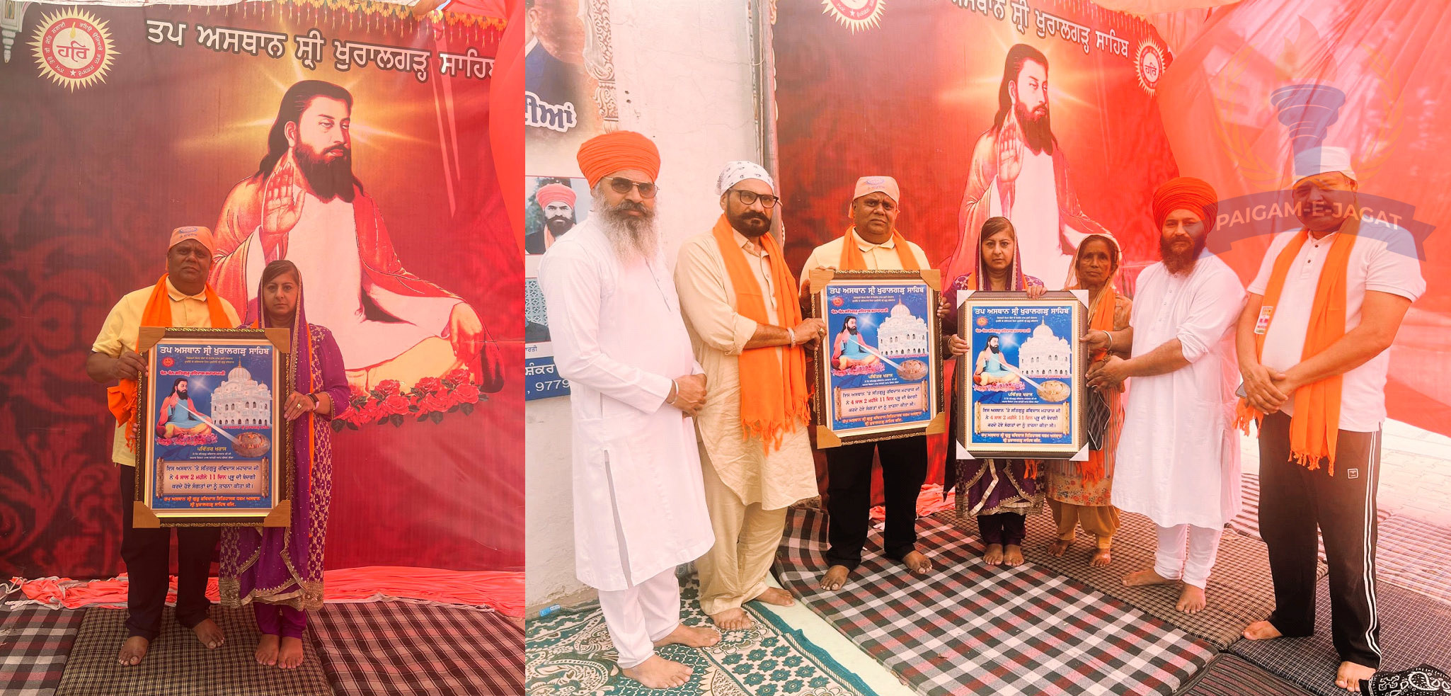 Kamal Gangar and Rashpal Gangar Donate ₹10,000 to Kar Sewa at Sri Khuralgarh Sahib on the Birth of Their Granddaughter Arya Gangar