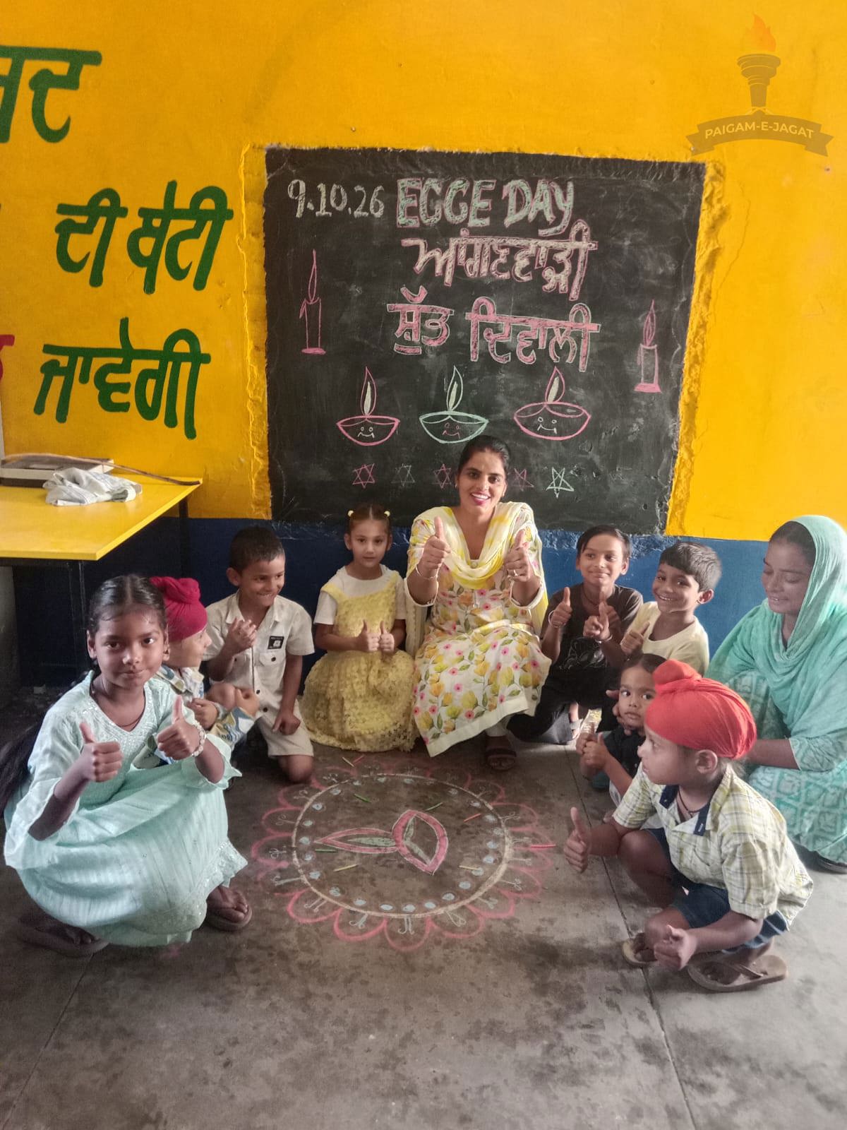 ECCE Day Celebrated at Anganwadi Centres to Familiarise Children with the Significance of Festivals