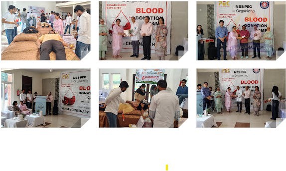 Punjab Engineering College NSS Unit Organises Blood Donation Camp in Collaboration with PGIMER