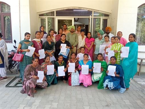 PA Tiwana gave appointment letters to the newly appointed Aganwadi workers