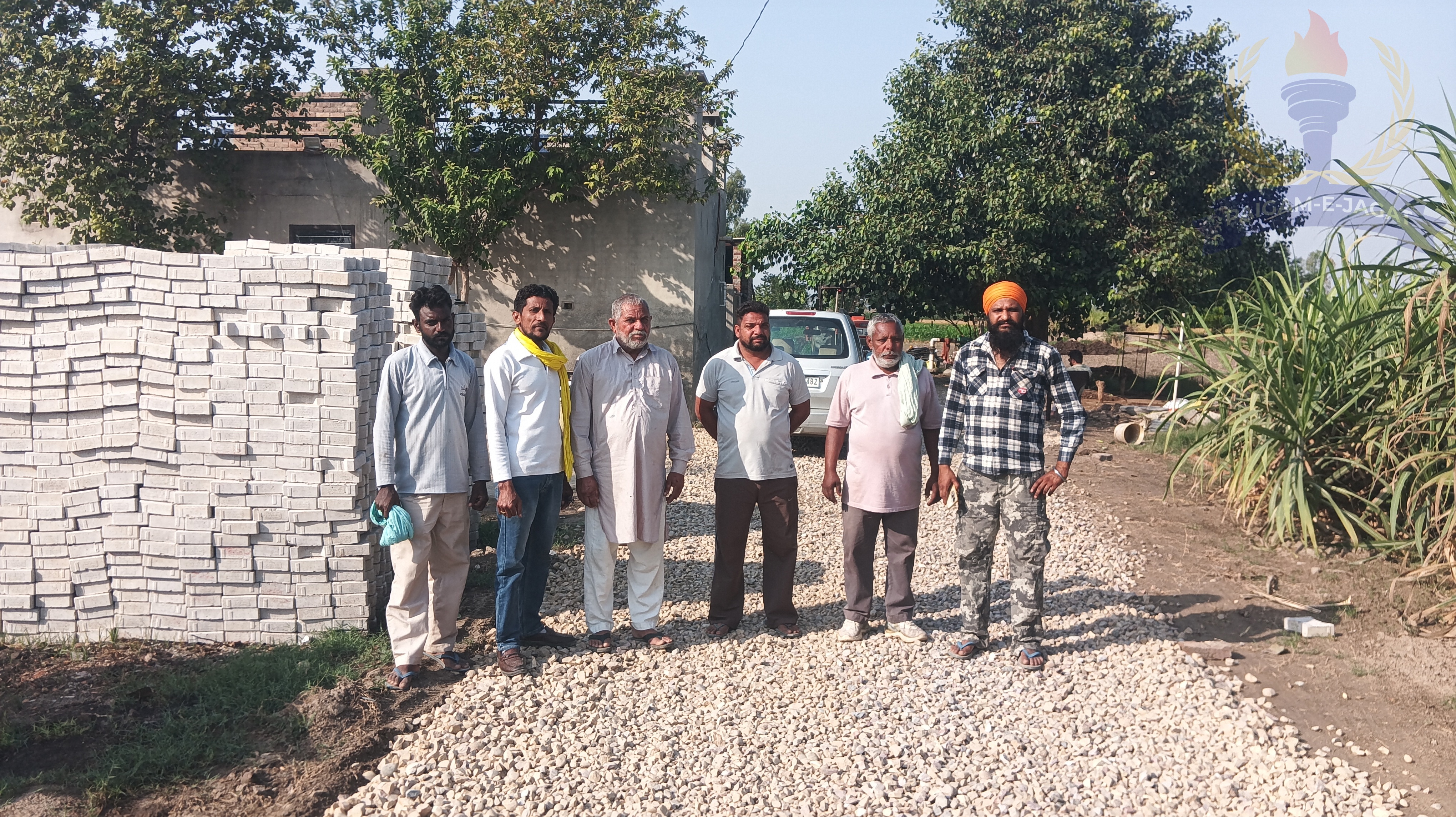 Road Construction Work Begins in Ruhela Haji Village Under MGNREGA