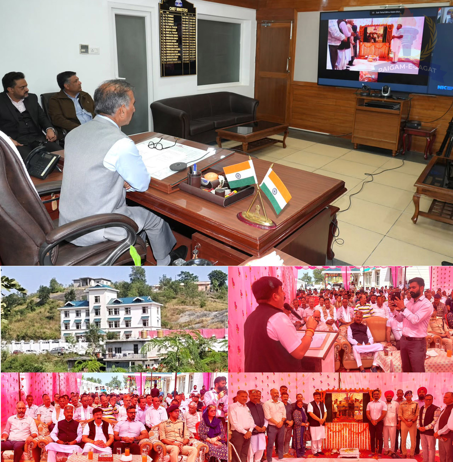 MLA Vivek Sharma Thanks Chief Minister at Inauguration of Beehru Sub-Tehsil Building