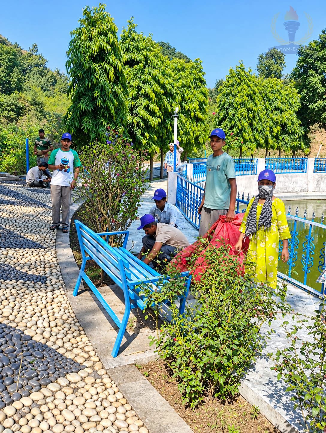 NSS Volunteers Clean Jakhewala Sarovar on the Fourth Day of Camp at Government Senior Secondary School Beetan