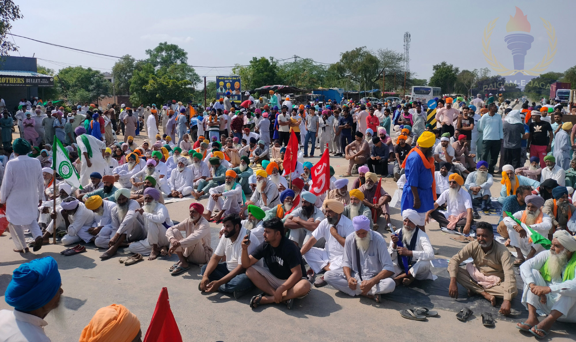 Protest in Maur Mandi Over Parvinder Singh Jhota’s Murder; Slogans Raised Against Punjab Government