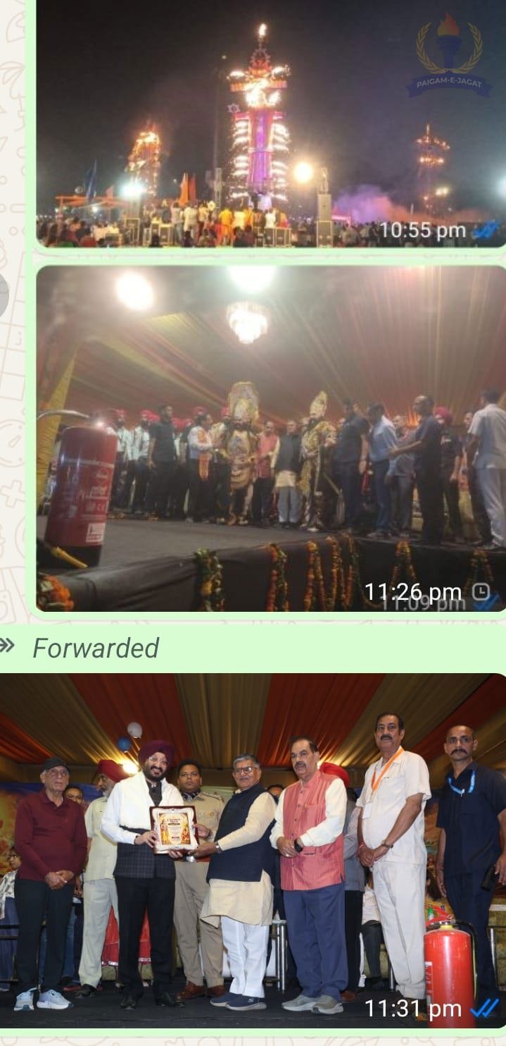 Governor Gulab Chand Kataria Attends Dussehra Celebrations at Various Locations in Chandigarh, Calls for a Drug-Free Society