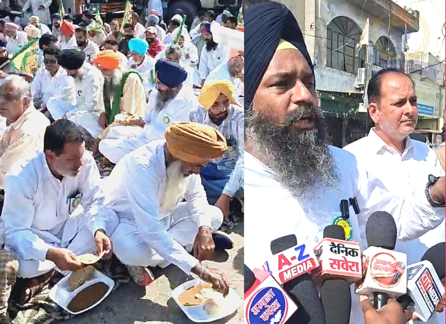 Farmers Block Hisar Road in Protest Against Paddy Procurement Cap