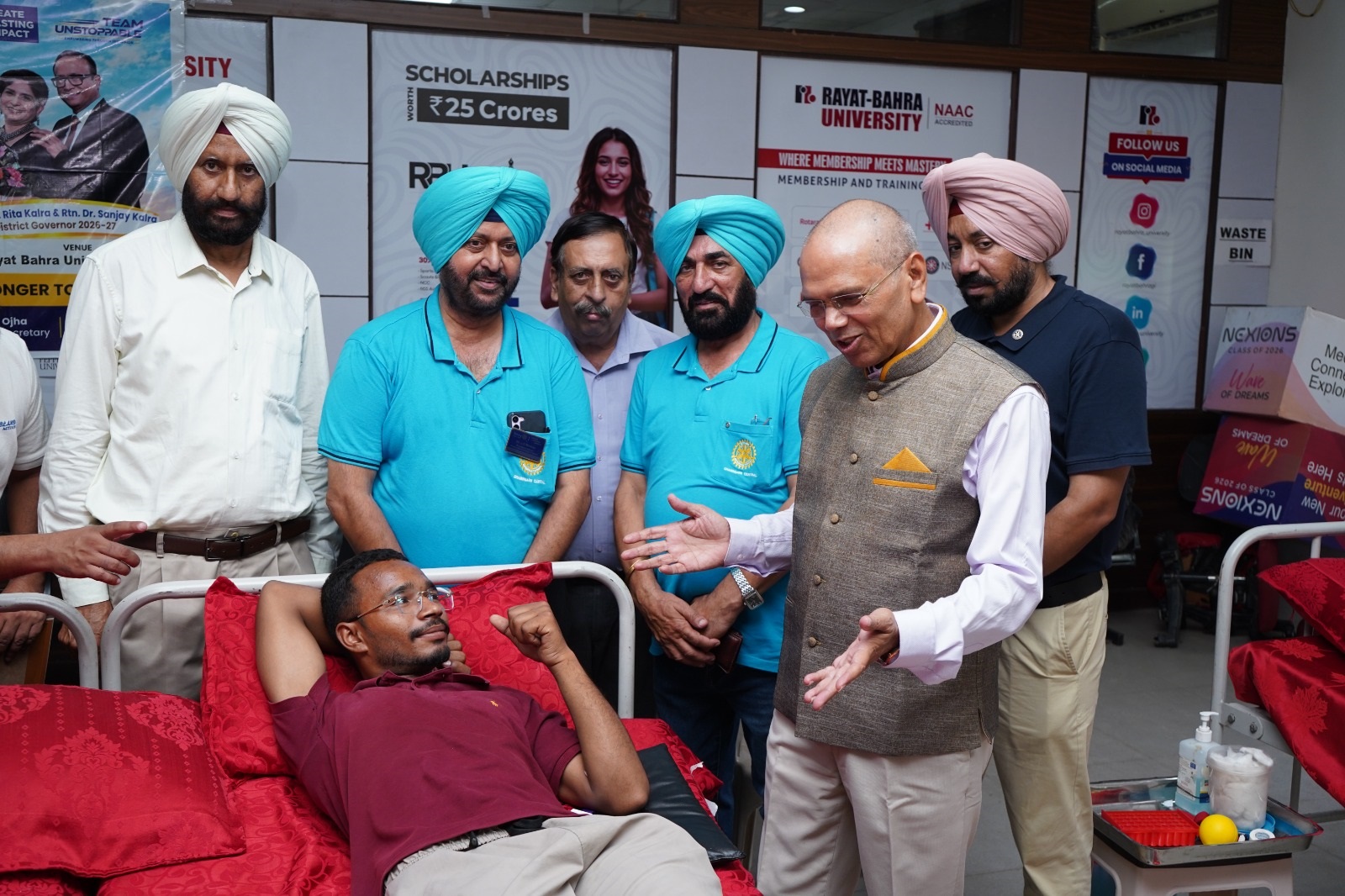 RBU NSS Volunteers Donate 70 Units of Blood