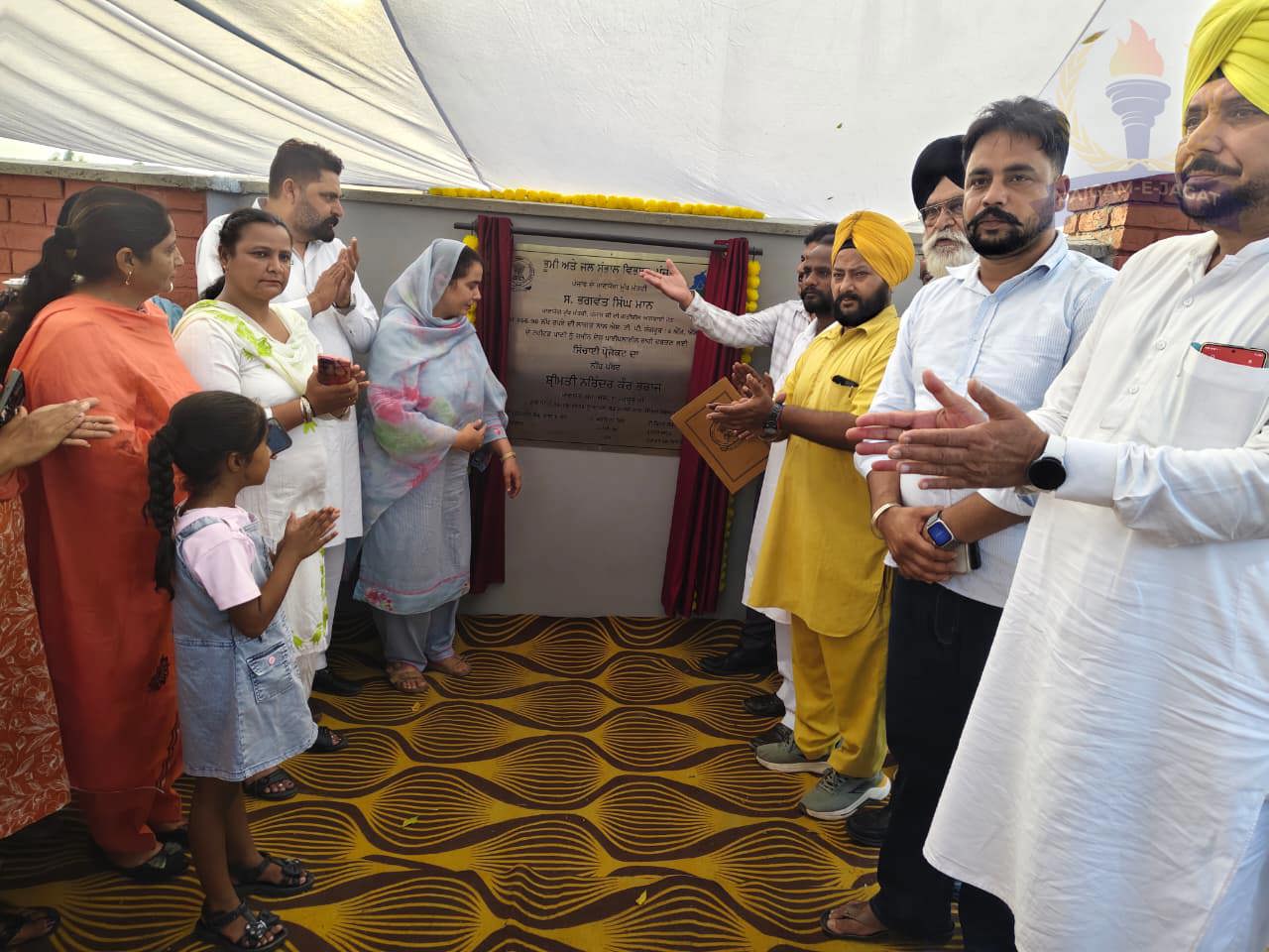 MLA Narinder Kaur Bharaj Lays Foundation Stone for ₹166.98 Lakh Irrigation Project in Haredi Village